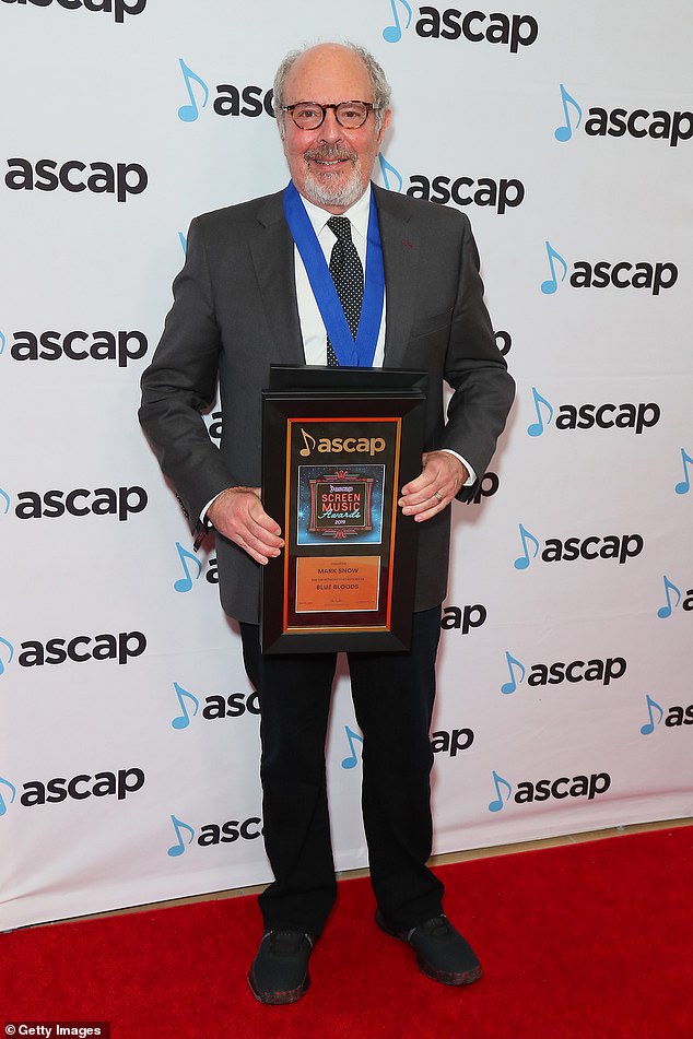 Mark Snow, the composer known for his work on numerous hit television shows, has died at age 78. Snow died on Friday at his home in Connecticut, according to Variety; pictured in 2019 in Beverly Hills