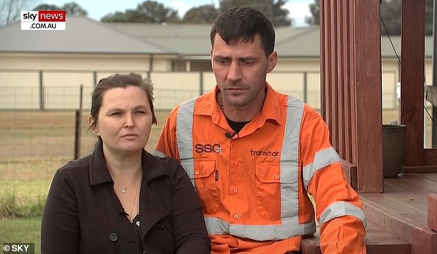 Charné-Lee Gunning and her fiance Ivan Strauss are desperate to remain in Australia