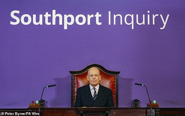 Sir Adrian Fulford, chairman of the public inquiry which is being held at Liverpool Town Hall