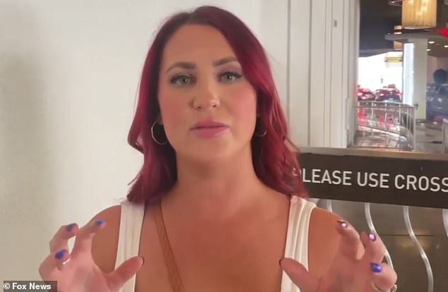Fellow passengers Caitlin Burdi was onboard the plane and said she knew the turbulence was far from normal