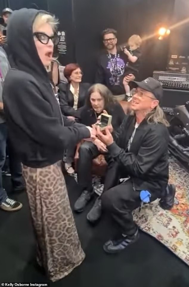 The special meaning behind Kelly Osbourne's diamond engagement ring has been revealed after boyfriend Sid Wilson popped the question backstage at dad Ozzy's final gig