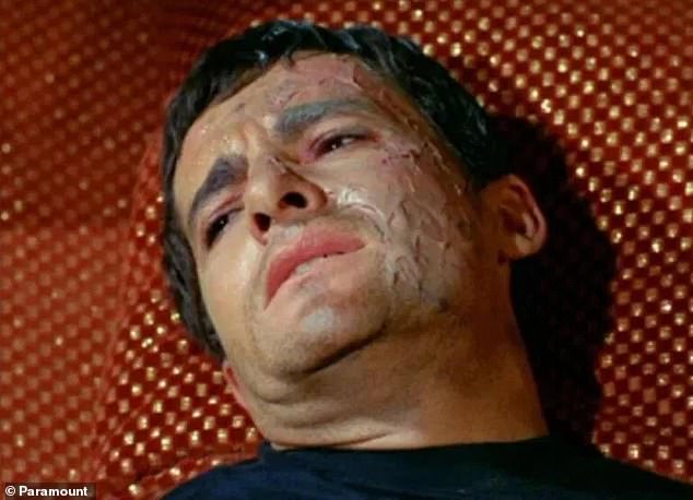 Troupe was famously cast as Lieutenant Matthew Harold in the Star Trek TV series, also in 1967 (pictured)