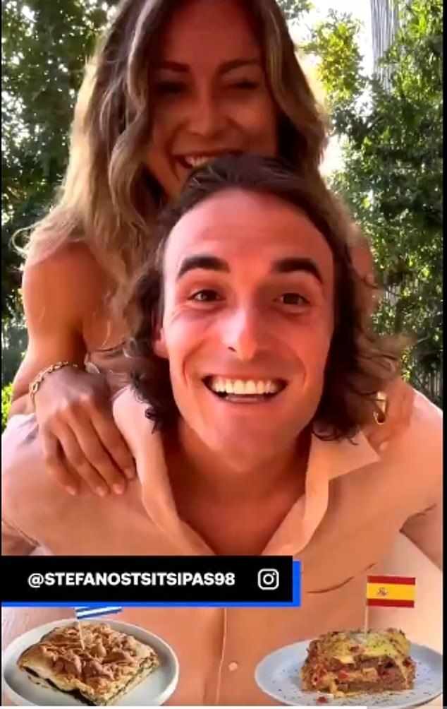Badosa and Tsitsipas have unfollowed each other on social media and removed content, including a clip shared last week of the couple choosing between Greek and Spanish food