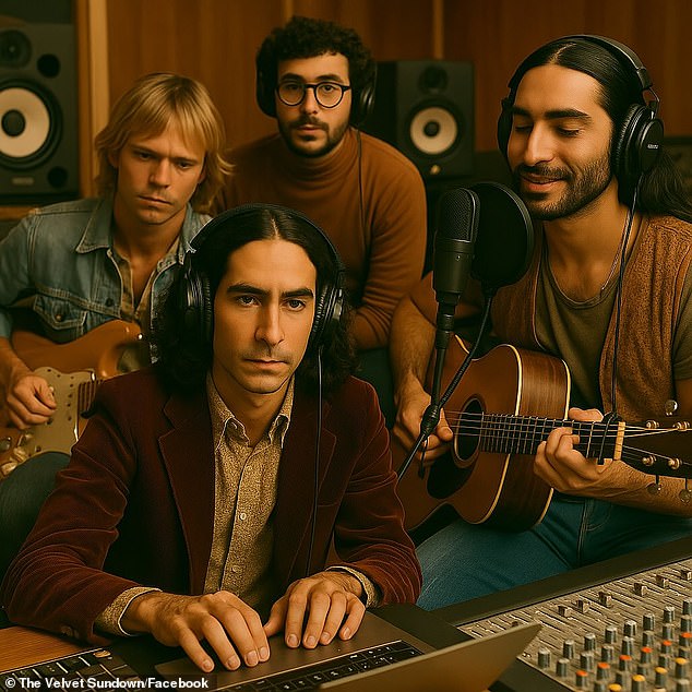 Promotional images of the band all appear to be AI generated, and the credits on their music has no writers, producers or musicians listed