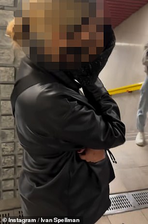 Young girls suspected of pickpocketing cover their faces in Venice