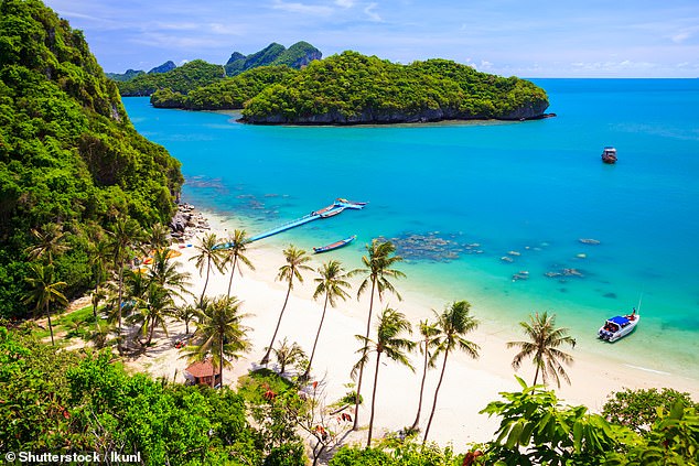 In its first-ever ¿island hot list¿, Expedia ¿ a global online travel platform ¿ has found exotic destinations for all sorts of interests (pictured: Koh Samui in Thailand)