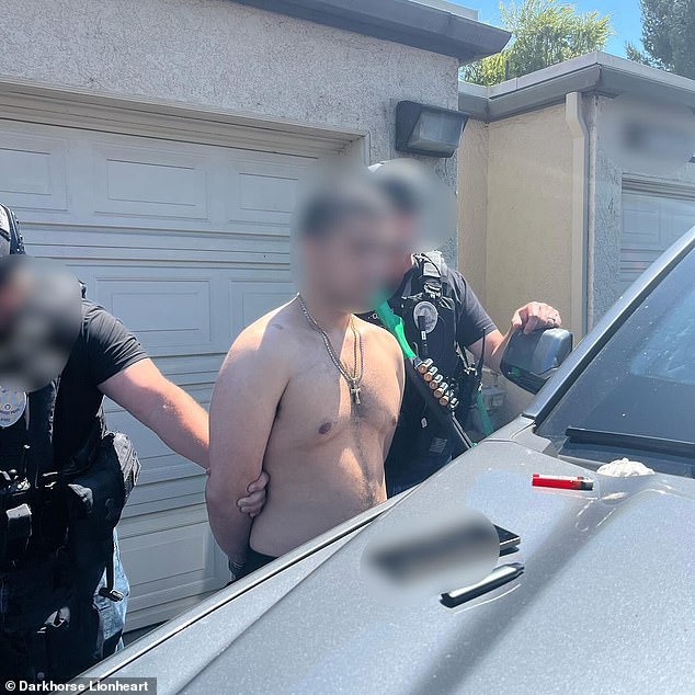 Raymond Boodarian, (pictured) an Encino resident, was arrested 'without incident' the next day after having provided police with key information about his identity