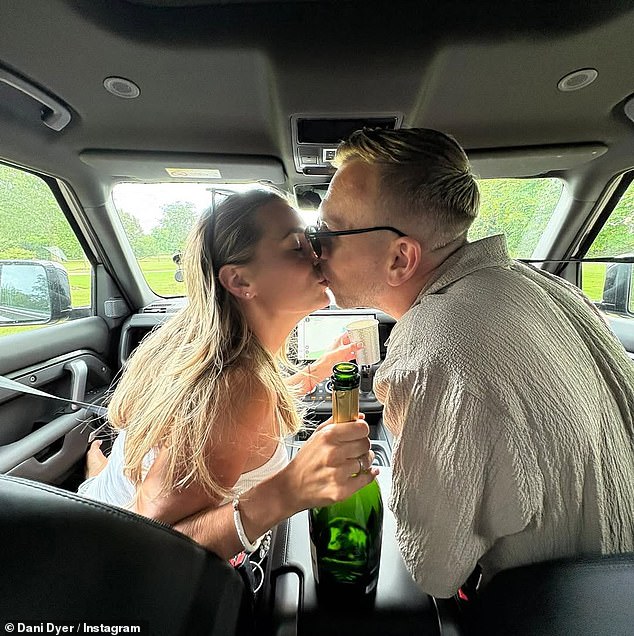 The happy couple first met when they were neighbours and their romance blossomed slowly
