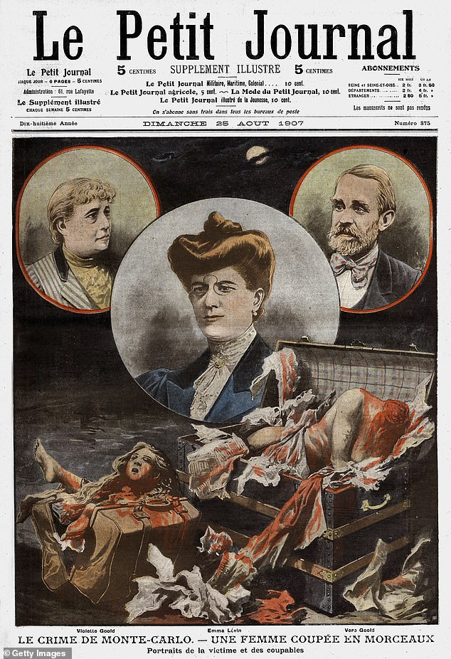 Former Wimbledon finalist Vera Goold, top right, was convicted of the gruesome murder of Emma Levin, centre, back in 1907