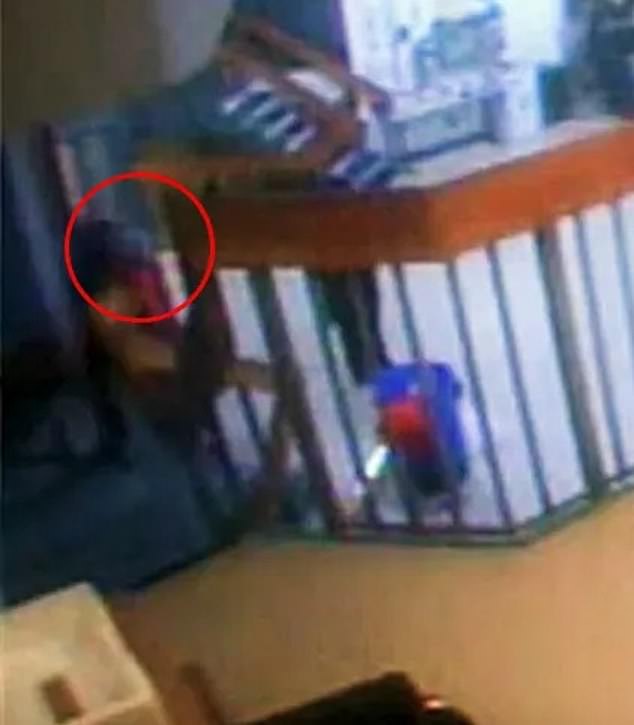 The footage, released as part of the investigation, appears to shows the orange-clad paedophile being led to his cells by a guard and being trailed by a second one