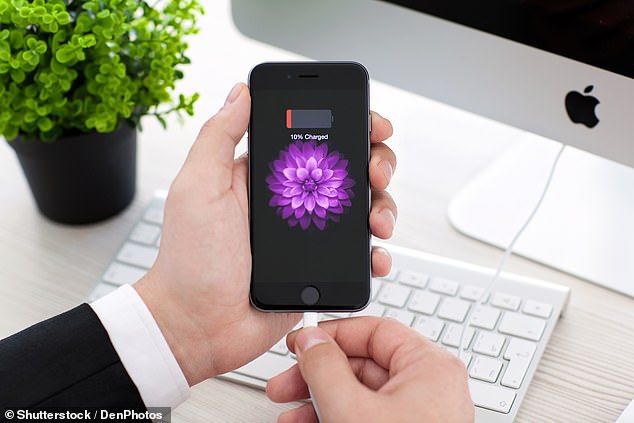 If your always struggling to keep your iPhone's battery life topped up, there is a simple trick that could make your device last for a lot longer (stock image)
