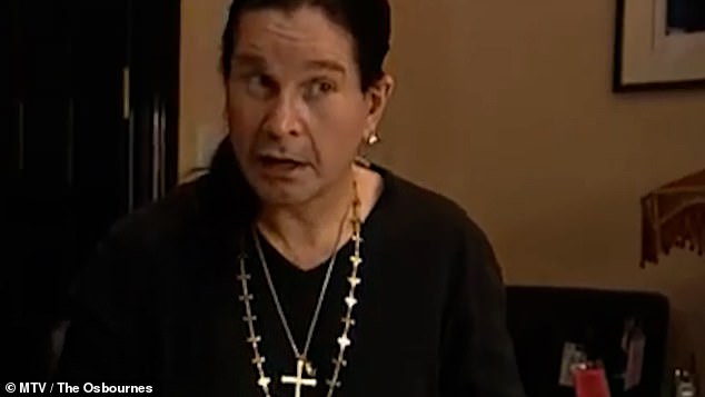 The moment Ozzy Osbourne 's rarely-seen daughter Jessica made a surprise appearance in the late rocker's reality show has been revealed