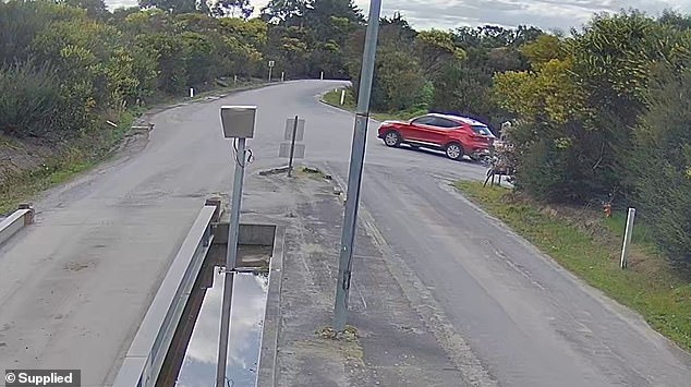 Eight minutes after she arrived, she was captured on CCTV leaving the tip. Her plates were never found by detectives