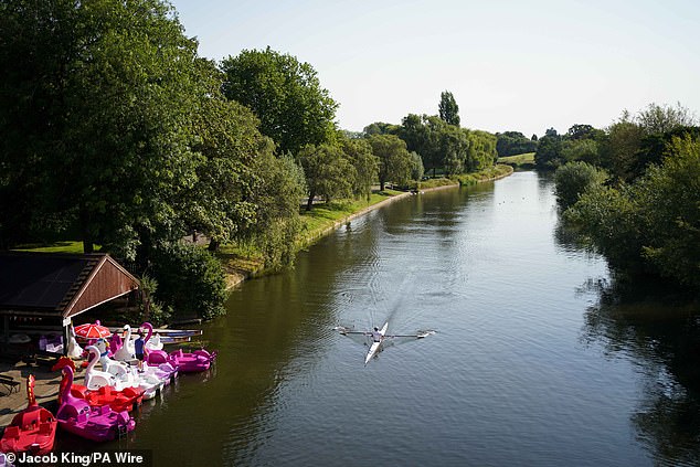 Not a single river in England is now officially rated as in 'good' condition. Pictured: the River Avon in Warwick