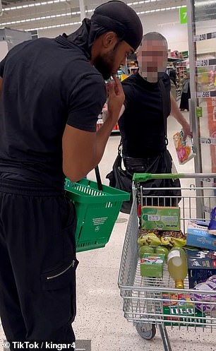 One TikToker regularly goes up to members of the public in supermarkets before taking items out of their baskets