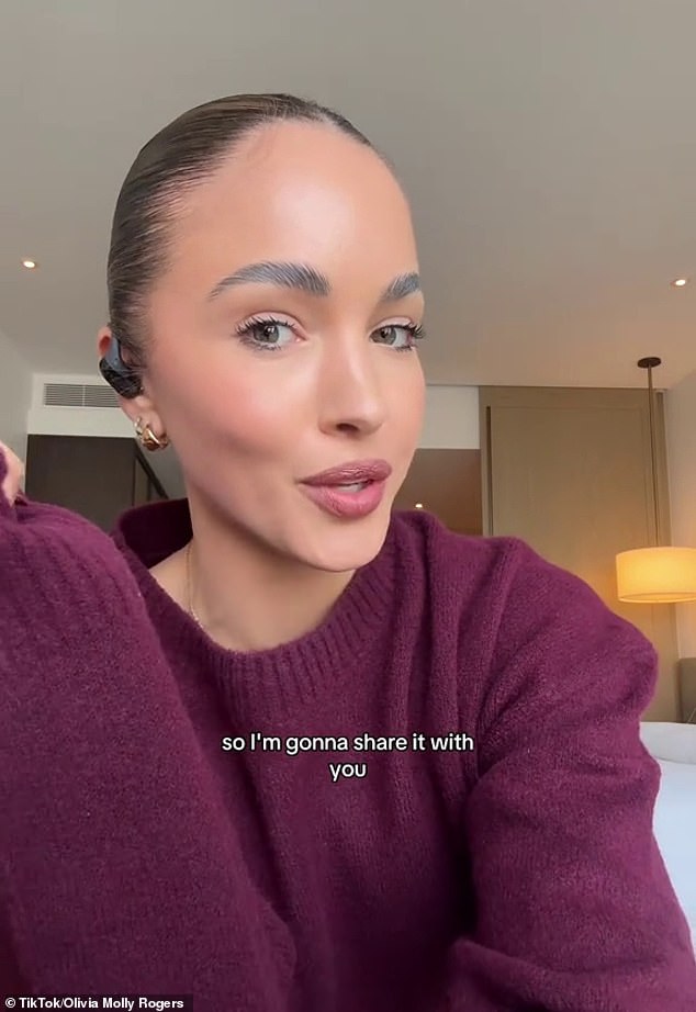 The former Miss Universe Australia (pictured) took to TikTok to reveal a technique using your flight number in a way most people had no idea was even possible
