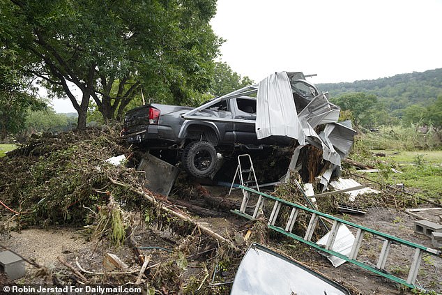 Daily Mail witnessed the heartbreaking aftermath of the deadly floods in south Texas where the rising waters of the Guadalupe ripped through neighborhoods, killing at least 80