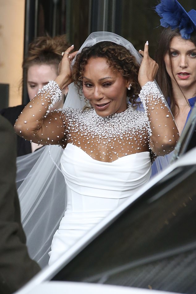 Mel B was the epitome of a beautiful, blushing bride for her wedding to Rory McPhee at St Paul's cathedral on Saturday