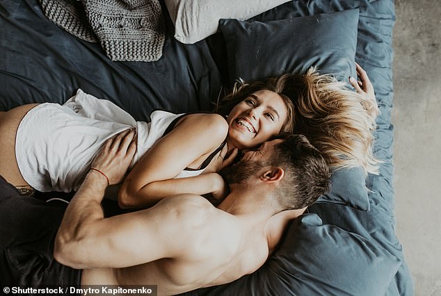 A reader admits she can't orgasm with her boyfriend unless she lets her mind wander to past experiences or sexy fantasies. Jana says this is quite normal. (Stock image posed by models)