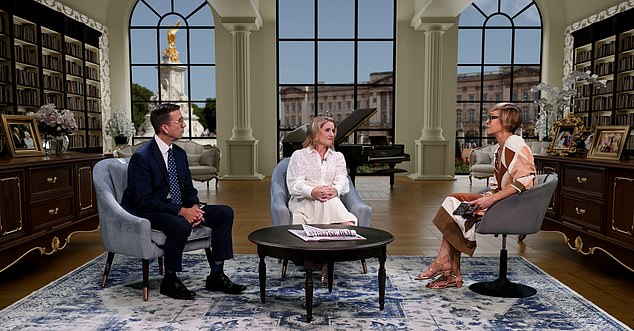 Richard Eden stars on the hit YouTube show alongside the Daily Mail's Royal Editor Rebecca English (centre) and host Jo Elvin (right)