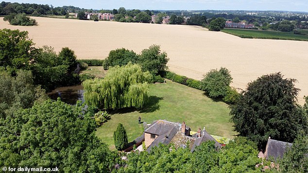 Residents from Eccleshall, Staffordshire, are furious at the proposals put forward by four major developers, which will turn over 200 acres of green space into ten new estates. Pictured: fields Blore Homes want to build on