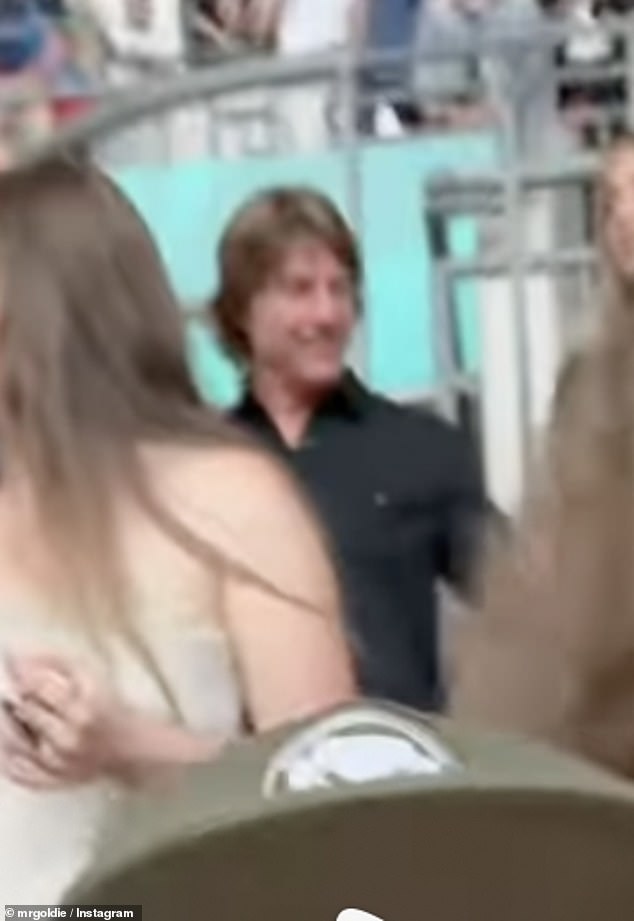 Tom Cruise has been spotted enjoying a night out on Friday at Oasis' Wembley concert after he managed to bag a 'huge number of tickets' for his pals