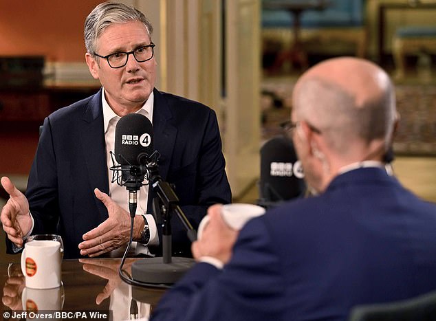 Later on Wednesday, Sir Keir told the BBC that Ms Reeves would be Chancellor 'for a very long time to come'