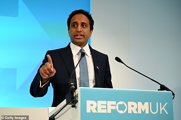 Kemi Badenoch has accused former Reform UK chairman Zia Yusuf (pictured) of intentionally liking an anti-Semitic online post about one of her party members