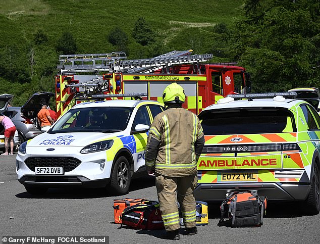 The multi-agency response was attended by police, fire and ambulance crews