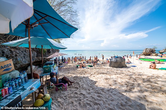 A traveller has opened up about his experience of dreamy tourist hotspot Bali, pictured, and revealed the less desirable side of the island rarely shown on social media