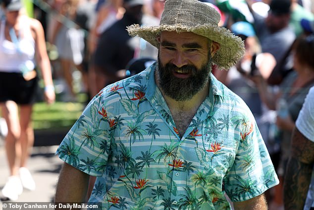 Jason Kelce joined his brother at the American Century Championship