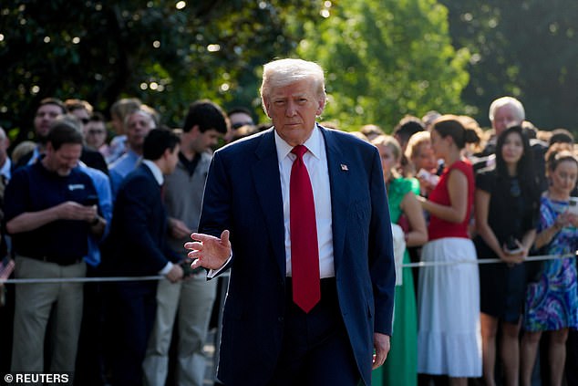 President Donald Trump noted he has the power to pardon Ghislaine Maxwell