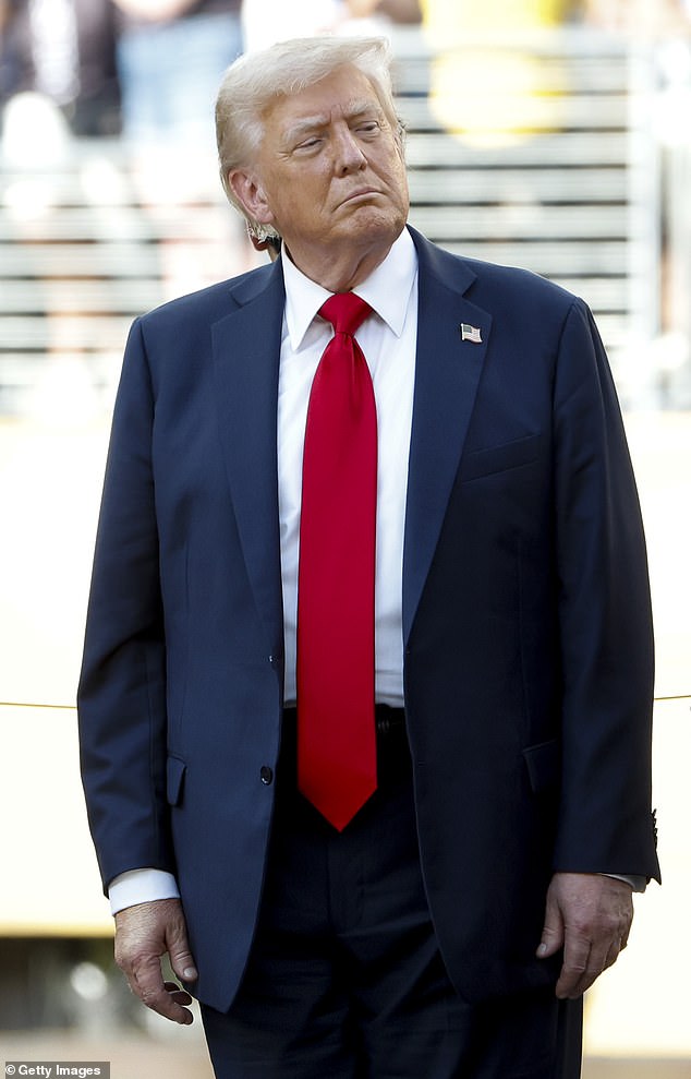 US President Donald Trump attends the FIFA Club World Cup 2025 final football match between Chelsea FC and Paris Saint-Germain (PSG) at MetLife Stadium on July 13, 2025 in East Rutherford, New Jersey