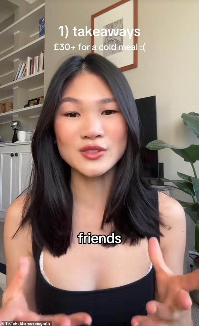 On one of Mia's TikTok videos she told how living at home for a year and a half after graduating from university helped her save ‘'50 to 70' percent of her income at the time- or £22,500