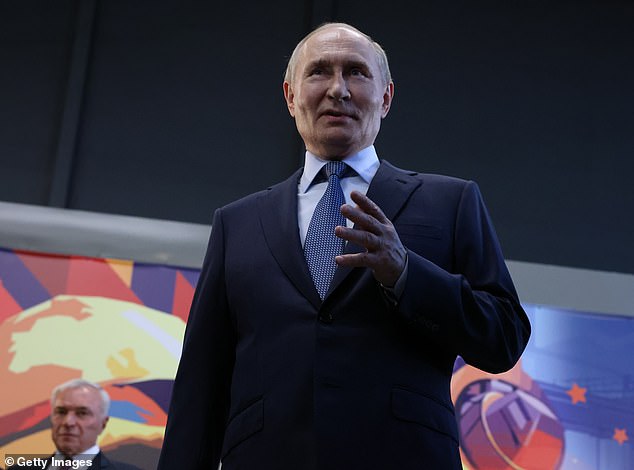 Russian President Vladimir Putin speaks during his meeting with workers at the Marnitogorsk Iron and Steel Works MMK, July 16, 2025