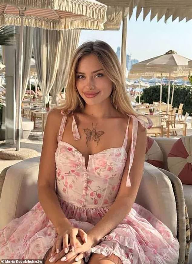Maria Kovalchuk pictured before her alleged attack