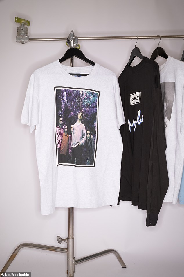 Selfridges has partnered with vintage platform Not/Applicable to curate a collection of 'ultra-rare, vintage' Oasis band and tour merchandise, with prices up to almost £1,200 for this 1997 T-shirt