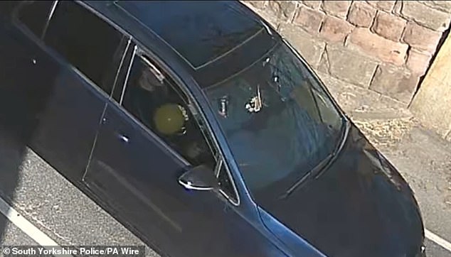 Cain Byrne was caught on CCTV inhaling nitrous oxide behind the wheel both before and after killing a pensioner at a crossing
