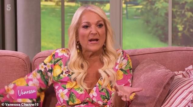 Vanessa Feltz, 63, appeared to make a subtle dig at her ex Ben Ofoedu, 53, live on her Channel 5 show on Thursday
