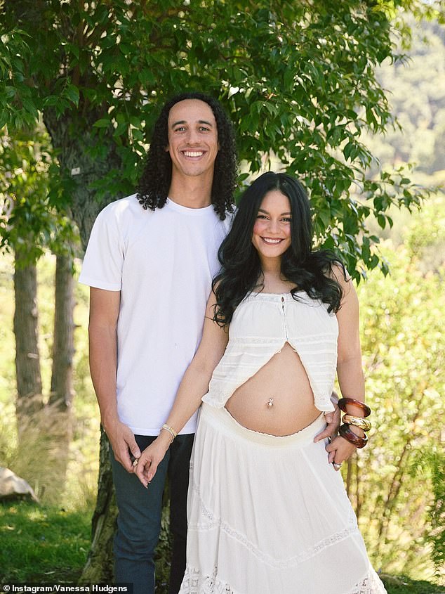 Vanessa Hudgens took to Instagram to reveal she’s expecting her second child with husband Cole Tucker