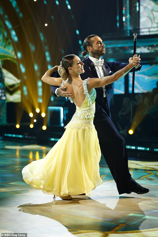 It is thought bosses are keen to bring her centre stage after her best mate Pete Wicks appeared on the show last year (picture with his professional partner Jowita Przystal)