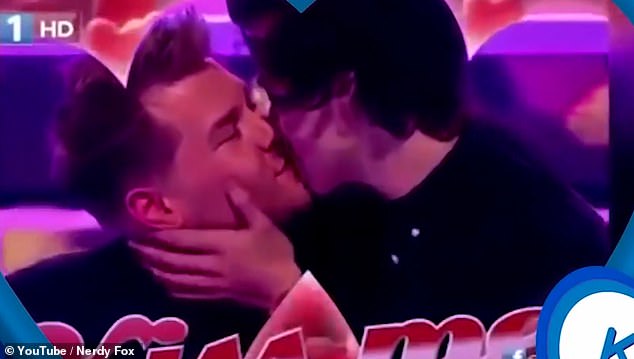 Harry Styles and James Corden revealed just how close they are back in 2013 - by kissing on a television show