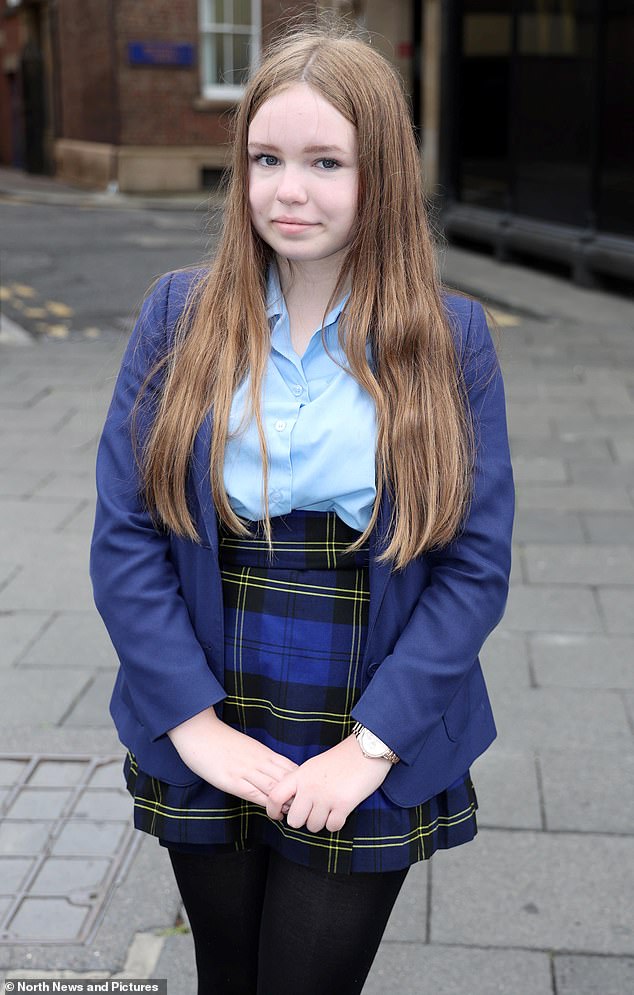 Olive Irving (pictured), 14, from Gateshead, wasn't able to name any of the politicians pictured