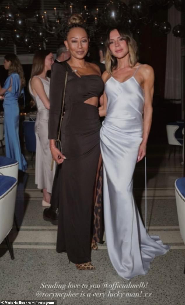 It comes as Victoria Beckham shared a gushing wedding tribute to Mel B after it was revealed she wouldn't be at her fellow Spice Girl's nuptials