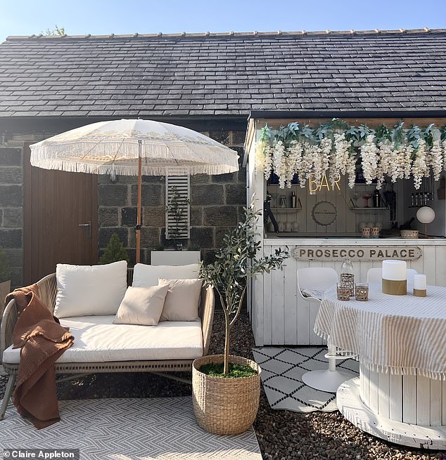 Saving money: The couple said they save £850 a month by taking their social life in-house