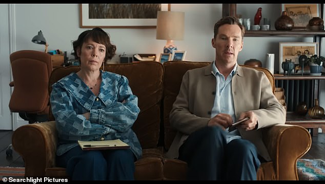 In the much anticipated remake of The War Of The Roses, the real battle appears to have been behind the scenes between Benedict Cumberbatch and Olivia Colman, pictured in the movie