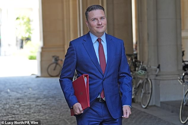The Health Secretary Wes Streeting (pictured) accused the British Medical Association (BMA) of being 'completely unreasonable' after it announced the five-day walkout