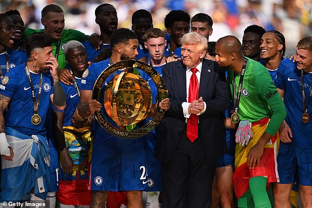 US President Donald Trump's interactions with Chelsea stars have been revealed after he had bizarrely gatecrashed their FIFA Club World Cup trophy presentation