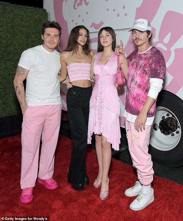 It's not the first time Nicola has publicly showed her love for her future sister-in-law Kenya and often appear at star-studded events together (Nicola and Brooklyn at Wendy's summer party with Will and Kenya in 2022)