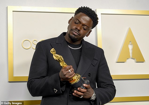 Daniel Kaluuya, winner of Actor in a Supporting Role for Judas and the Black Messiah at the 2021 Academy Awards
